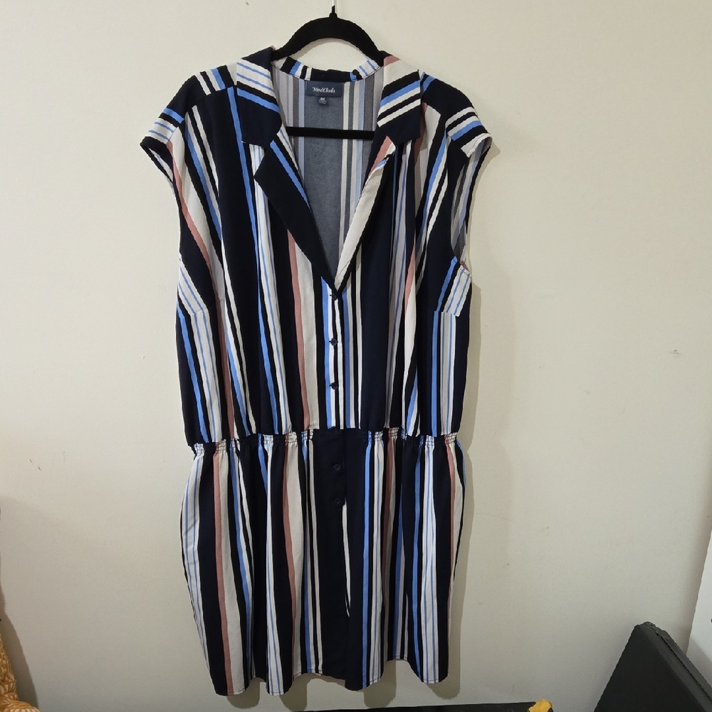 Modcloth 4X Ladies Striped Romper